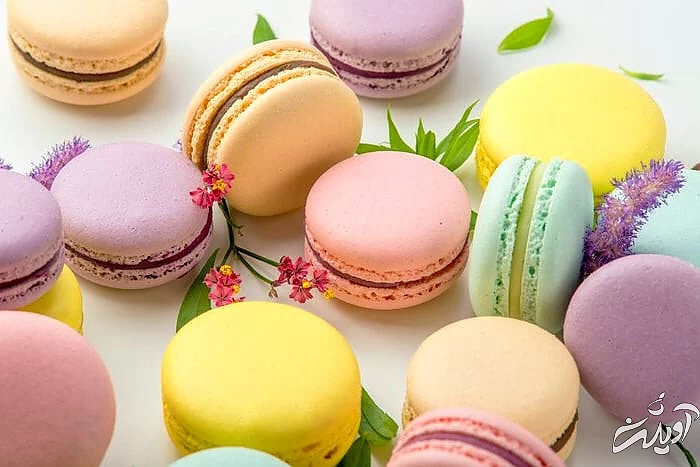 شیرینی فرانسوی ماکارون برای عید شیرینی ماکارون